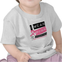 I Wear Pink For My Grandma Breast Cancer Shirts