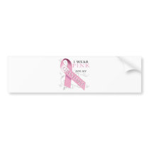 I Wear Pink for my Grandma Bumper Sticker