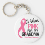 I Wear Pink For My Grandma Keychain