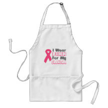 I Wear Pink For My Grandma (Version B) Aprons