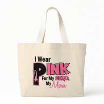 I Wear Pink For My Mom 19 BREAST CANCER Canvas Bag