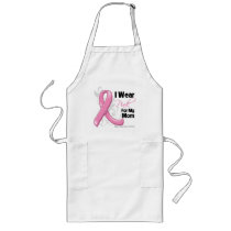 I Wear Pink For My Mom - Breast Cancer Awareness Aprons