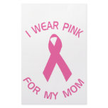 I Wear Pink For My Mom Breast Cancer Awareness stationery