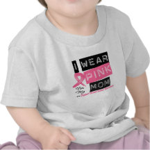 I Wear Pink For My Mom Breast Cancer Tshirt