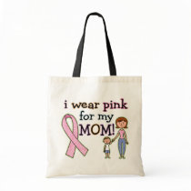 I Wear Pink for My Mom Kids Boys Tote Bag