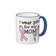 I Wear Pink for My Mom Kids Boys Coffee Mug