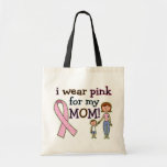 I Wear Pink for My Mom Kids Boys Tote Bag