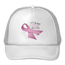 I Wear Pink For My Niece Breast Cancer Awareness Hats