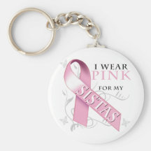 I Wear Pink for my Sistas Keychain