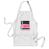 I Wear Pink For My Sister-in-Law Breast Cancer Aprons