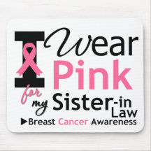 I Wear Pink For My Sister-in-Law Mouse Mat