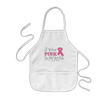 I Wear Pink For My Step-Mom (Pink Ribbon Vers. C) Aprons
