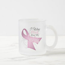 I Wear Pink For My Twin Sister Breast Cancer Coffee Mug
