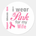 I Wear Pink For My Wife Stickers