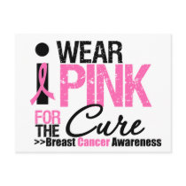 I Wear Pink For The Cure Post Cards