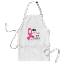 I Wear Pink Ribbon Breast Cancer Sister Aprons