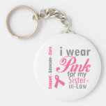 I Wear Pink Ribbon For My Sister-in-Law Keychains