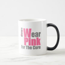 I Wear Pink Ribbon For The Cure Coffee Mug