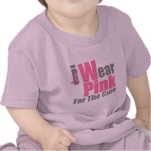 I Wear Pink Ribbon For The Cure Shirt