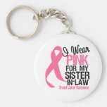 I Wear Pink Sister-in-Law Keychains