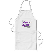 I Wear Purple 42 Father-In-Law Pancreatic Cancer Apron