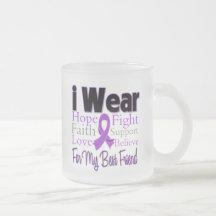 I Wear Purple Collage Best Friend - Pancreatic Can Mug