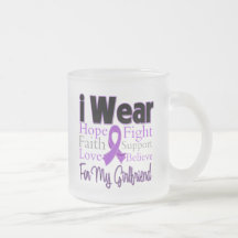 I Wear Purple Collage Girlfriend - Pancreatic Canc Coffee Mugs