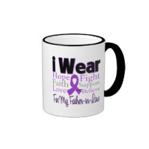 I Wear Purple Father-in-Law - Pancreatic Cancer Mugs