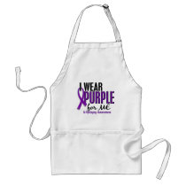 I Wear Purple For ME 10 Epilepsy Apron