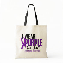 I Wear Purple For ME 10 Epilepsy Canvas Bag