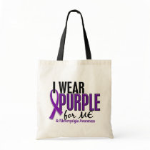 I Wear Purple For ME 10 Fibromyalgia Bags
