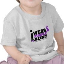 I Wear Purple For My Aunt Cystic Fibrosis T Shirts