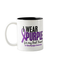 I Wear Purple For My Best Friend 10 Fibromyalgia Mugs