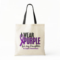 I Wear Purple For My Daughter 10 Lupus Bags