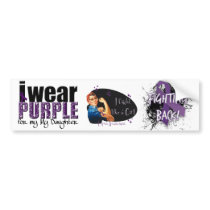 I Wear Purple For My Daughter Bumper Stickers