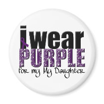 I Wear Purple For My Daughter Magnets