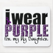 I Wear Purple For My Daughter Mouse Pad