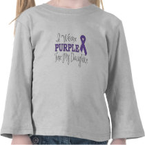 I Wear Purple For My Daughter (Purple Ribbon)
