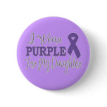 I Wear Purple For My Daughter (Purple Ribbon) Pins