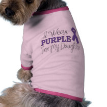I Wear Purple For My Daughter (Purple Ribbon)