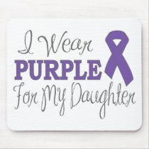 I Wear Purple For My Daughter (Purple Ribbon)