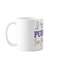 I Wear Purple For My Daughter (Purple Ribbon) Coffee Mug