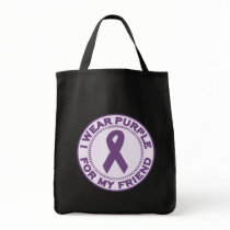 I Wear Purple For My Friend Bag