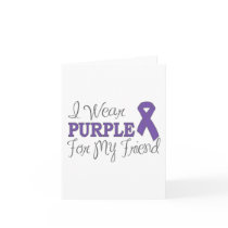 I Wear Purple For My Friend (Purple Ribbon)