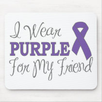 I Wear Purple For My Friend (Purple Ribbon)