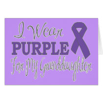 I Wear Purple For My Granddaughter (Purple Ribbon)