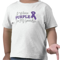 I Wear Purple For My Grandson (Purple Ribbon)