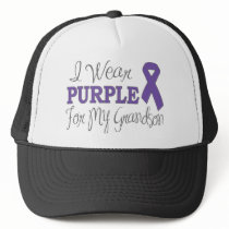 I Wear Purple For My Grandson (Purple Ribbon)