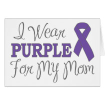I Wear Purple For My Mom (Purple Ribbon)