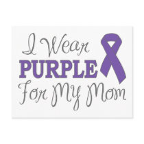 I Wear Purple For My Mom (Purple Ribbon)